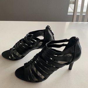 Alfani Strappy Leather High Heel Sandals - Size 8